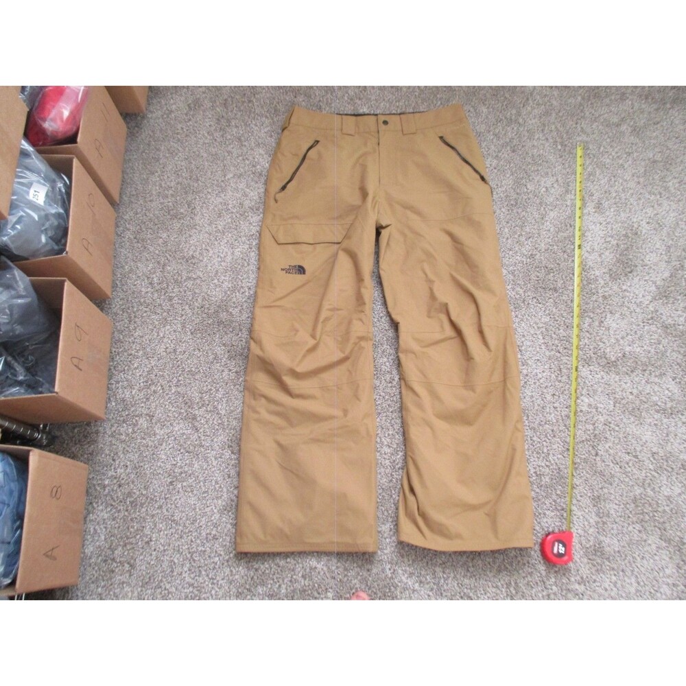 The North Face Pants Mens Medium Brown DryVent Snow Ski Waterproof Nylon Outdoor